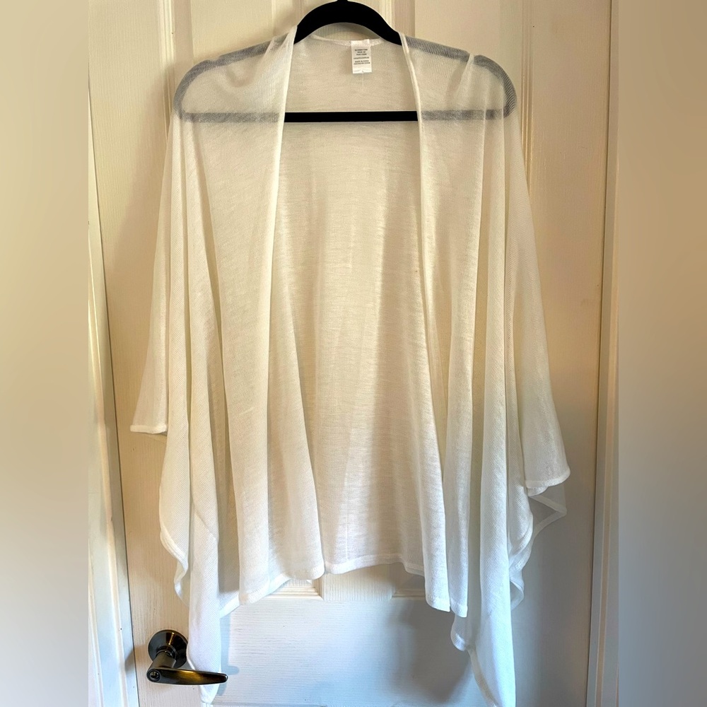 White cardigan